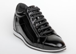 KRB +7 Cm Boy Uzatan Erkek Ayakkabı [ siyah rugan deri ] 1