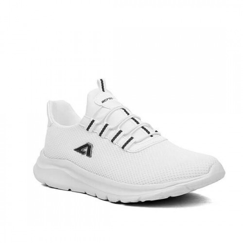 Acropol Beyaz +5 Cm Boy Uzatan Spor Ayakkabı