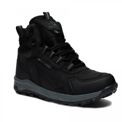 Lambirlent Erkek Trekking Bot 1250-1 Cilt Denye Siyah Füme +8