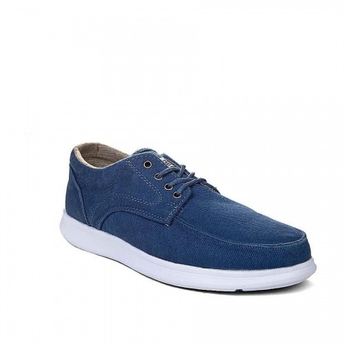 Dakirs 023 Erkek Keten Mavi Spor +6 Cm