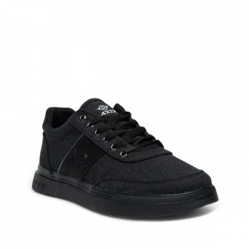 Dakirs 105 Erkek Keten Siyah Siyah Spor +6 Cm