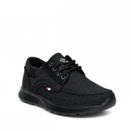 Dakirs 20 Erkek Keten Siyah Siyah Spor +6 Cm