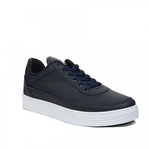 Filling Polo 002 Erkek Cilt Düz Laci Beyaz Spor +6 Cm