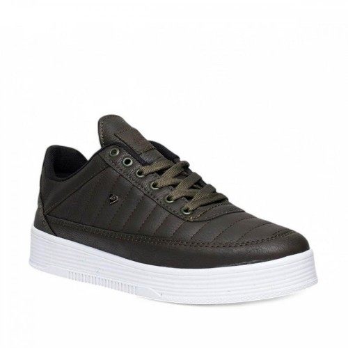 Filling Polo 074 Erkek Cilt Haki Beyaz Spor +6 Cm