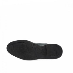 FEMS Boy Uzatan Mat Deri Siyah Ayakkabı +8 Cm 4