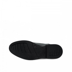 FEMST Boy Uzatan Mat Deri Siyah Ayakkabı +8 Cm 4