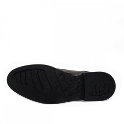 FEMK BASKI#2 MAT KAHVE DERİ BOY UZATAN AYAKKABI +8 CM 4