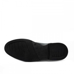 FERS BASKI#2 MAT SİYAH DERİ BOY UZATAN AYAKKABI +8 CM 4