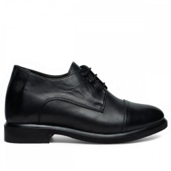 FEMS #2 MAT DERİ SİYAH BOY UZATAN AYAKKABI +8 CM 2