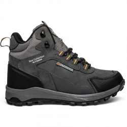 Lambirlent Erkek Trekking Bot 1250-3 Cilt Denye Füme Siyah Sarı +8 2