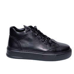 Faruk Engin 8005 Erkek Tam Siyah Spor + 7.5 Cm 2