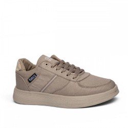 Dakırs 021 Erkek Keten Bej Ayakkabı +6 Cm 1