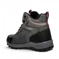 Lambirlent Erkek Trekking Bot 1250-2 Cilt Denye Füme Siyah Kırmızı +8 3