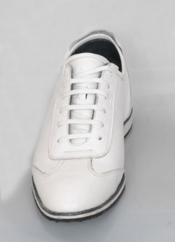 MBD +7 Cm Boy Uzatan Düz Beyaz Erkek Ayakkabı [ beyaz mat deri ] 2