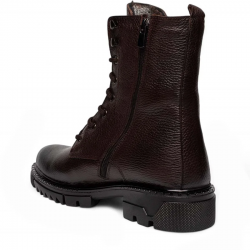 Faruk Engin Deri Bot 212 Cilt Kahve Düz Tb Kaucuk + 8 cm. 3