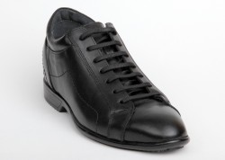 KDS + 7 Cm Boy Uzatan Erkek Ayakkabısı [ siyah mat deri ] 1