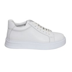 Faruk Engin 7001 Erkek Beyaz Fileli Spor +7.5 Cm 3