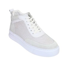 Faruk Engin 8010 Erkek Beyaz Spor +7.5 Cm 1
