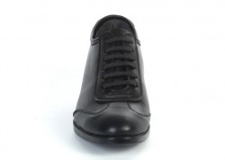 MDS +9 Cm Boy Uzatan Erkek Ayakkabısı [ siyah mat deri ] 3