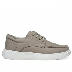 Carrano 1421 Erkek Keten Bej Ekru Spor +6 Cm 2