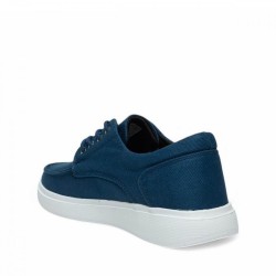 Carrano 1421 Erkek Keten Lacivert Beyaz Spor +6 Cm 3