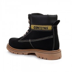 Conteyner 923 Nubuk Siyah Erkek Bot +7 Cm 3