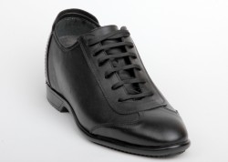 MDS Siyah +7 Cm Boy Uzatan Erkek Ayakkabısı [ siyah mat deri ] 1