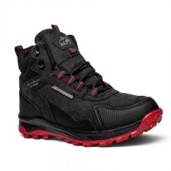 Lambirlent Erkek Trekking Bot 1250-7 Cilt Denye Siyah Kırmızı Tbn Siyah Kırmızı +8 1