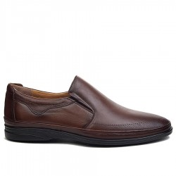 FE 651-7 Deri Taba +6 Cm Boy Uzatan Ayakkabı 2
