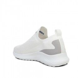 Ferrossa 041 Erkek Triko Beyaz Spor Ayakkabı +6 Cm 3