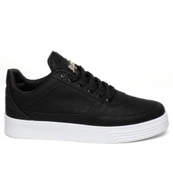 Filling Polo 002 Siyah Beyaz +6 Cm Boy Uzatan Ayakkabı 2