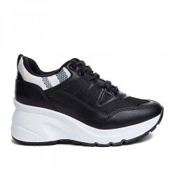Flet 301 Kadın Siyah Spor +8 Cm 2