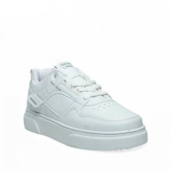 Jack Lion X30 Erkek Cilt Beyaz Spor Ayakkabı +6 Cm 1