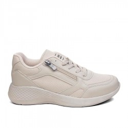 Tempo 04 Kadın Bej Spor +6 Cm 2