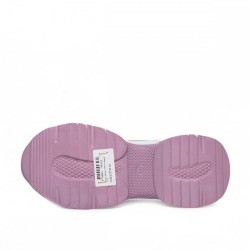 Texin 3735 Kadın Beyaz Lila Spor +7 Cm 4