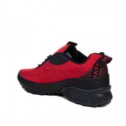 Carrano Siyah&Kırmızı +6.5 Cm Boy Uzatan Trekking Ayakkabı 3
