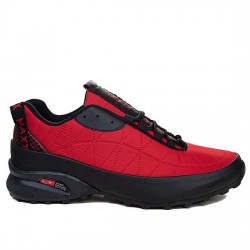 Carrano Siyah&Kırmızı +6.5 Cm Boy Uzatan Trekking Ayakkabı 2