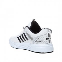 Tuccon Beyaz Siyah +6 Cm Boy Uzatan Spor Ayakkabı 3
