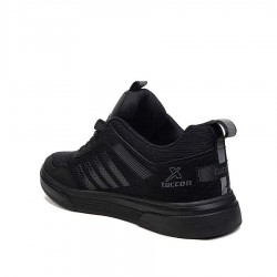 Tuccon Siyah Siyah +6 Cm Boy Uzatan Spor Ayakkabı 3