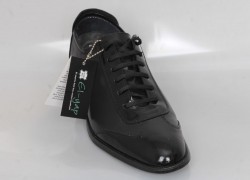 MRS+9(cm) Boy Uzatan Ayakkabı [ siyah,mat+ rugan deri ] 3