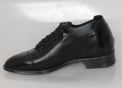 MRS+9(cm) Boy Uzatan Ayakkabı [ siyah,mat+ rugan deri ] 4