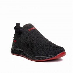 Wanderfull Siyah Kırmızı +6 Cm Boy Uzatan Spor Ayakkabı 1