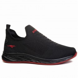 Wanderfull Siyah Kırmızı +6 Cm Boy Uzatan Spor Ayakkabı 2